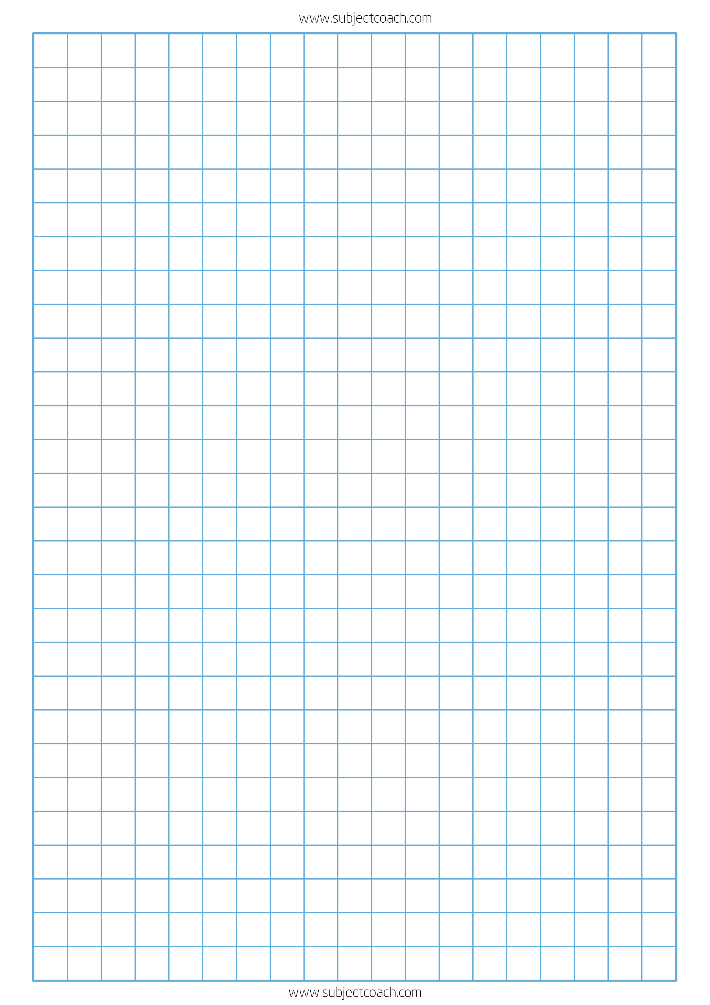 FREE Printable Graph Paper 1cm for A4 Paper | SubjectCoach
