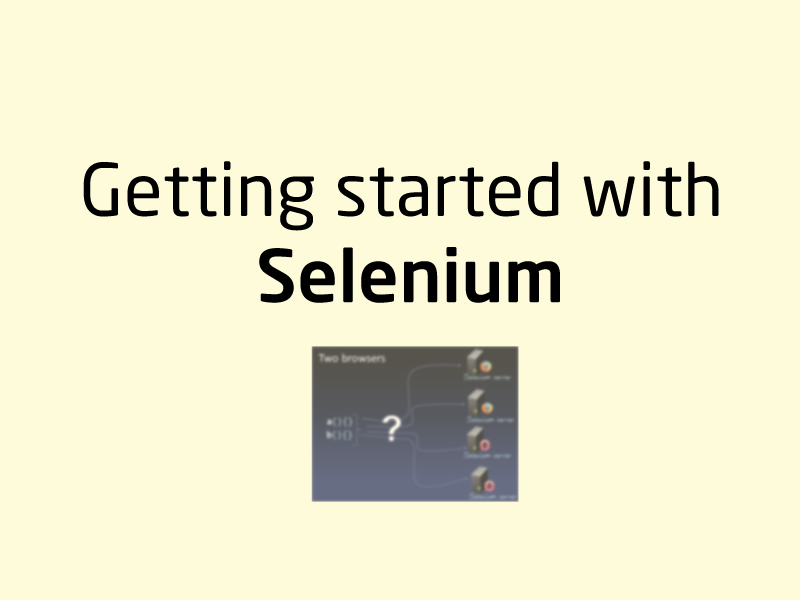 SubjectCoach | Getting started with Selenium