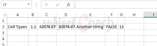 Apche POI cell write example