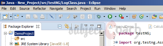 Eclipse package explorer