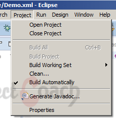 Eclipse: Close project