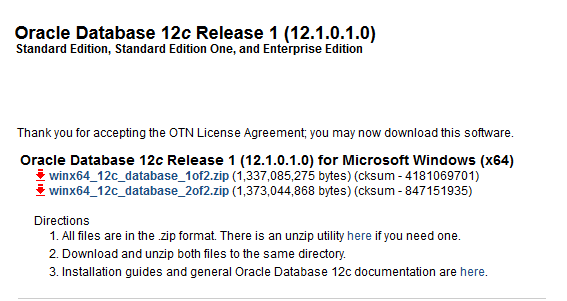 Oracle download