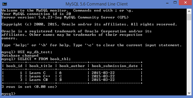MySQL select statement