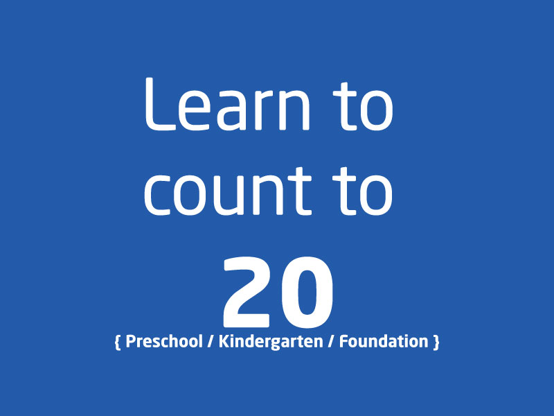 SubjectCoach | PreSchool Kindergarten Foundation Learn to count to 20