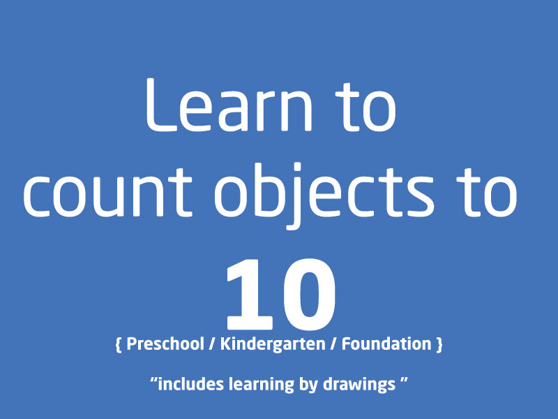 SubjectCoach | PreSchool Kindergarten Learn to count objects from 1 to 10