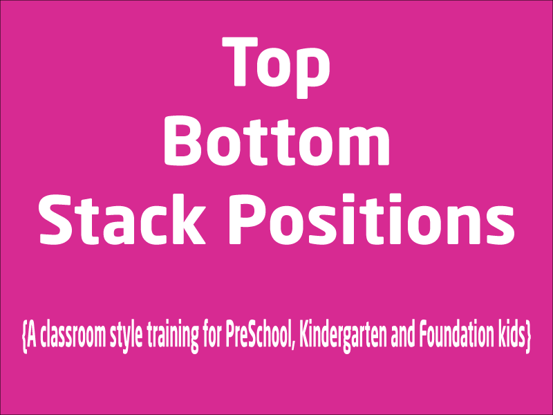 SubjectCoach | Stack Top and Bottom Position for Kindergarten, Foundation, PreSchool kids