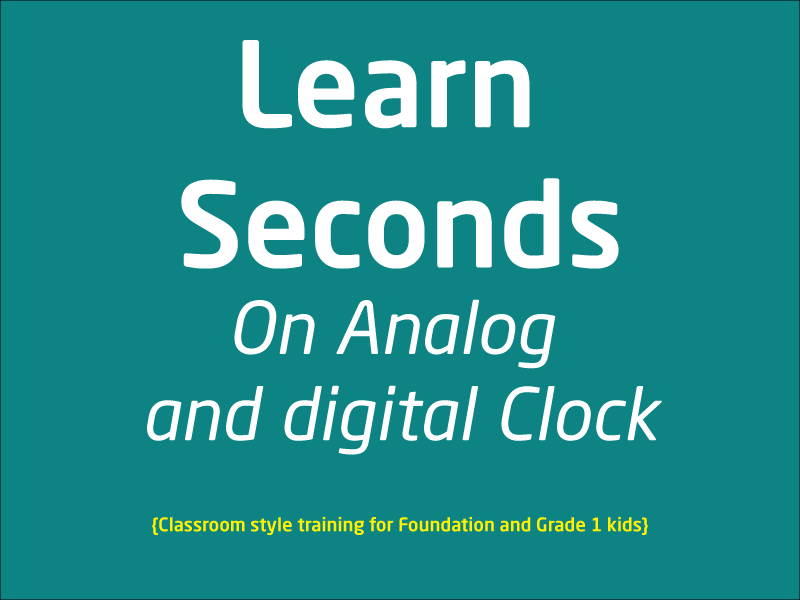 SubjectCoach | Seconds on Analog Clock
