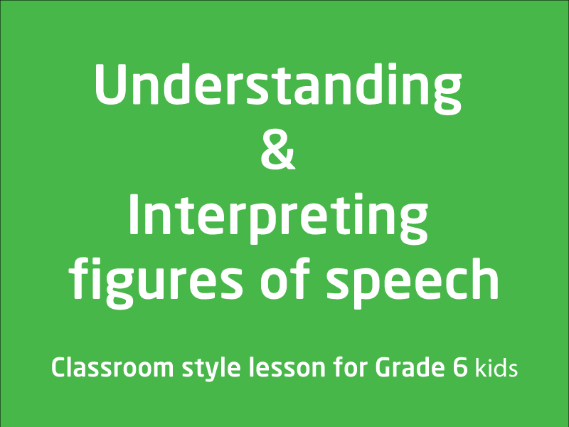 SubjectCoach | Understanding & Interpreting figures of speech