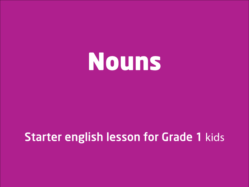 SubjectCoach | Introduction to Nouns