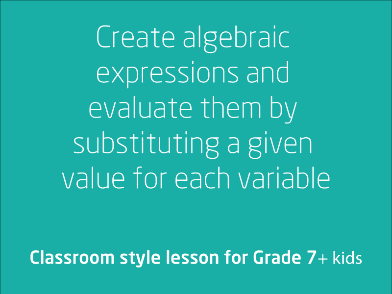 SubjectCoach | Algebraic expressions, evaluation and substitution
