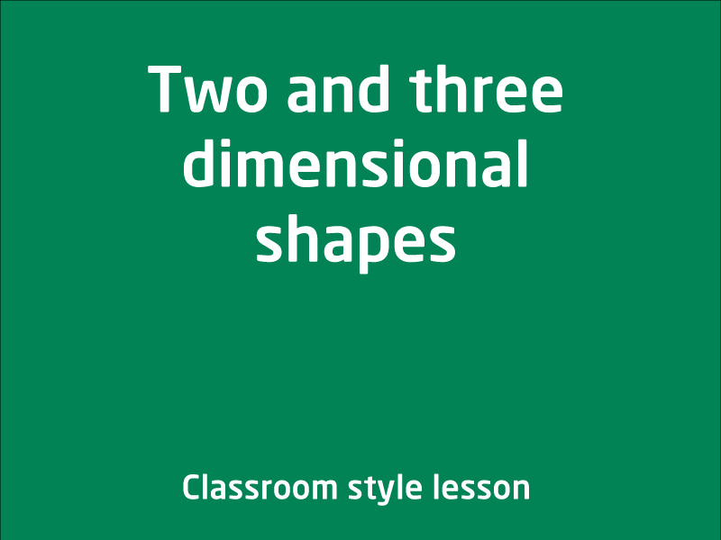 SubjectCoach | Two and Three dimensional shapes
