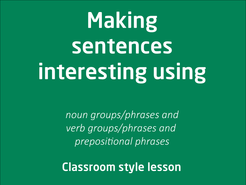 SubjectCoach | How can we make a sentence interesting