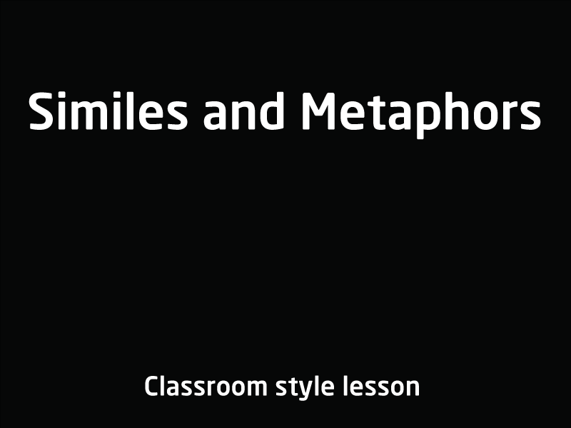 SubjectCoach | Similes and Metaphors