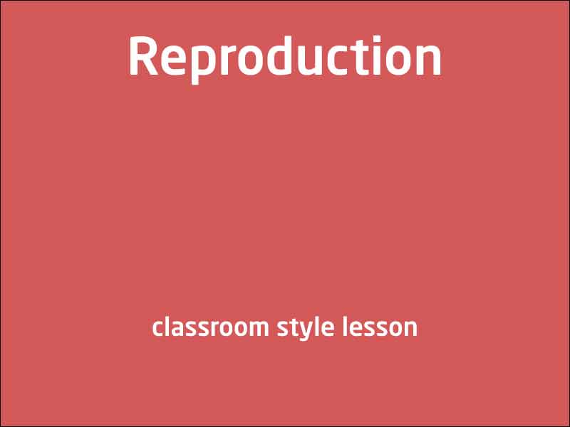 SubjectCoach | Reproduction