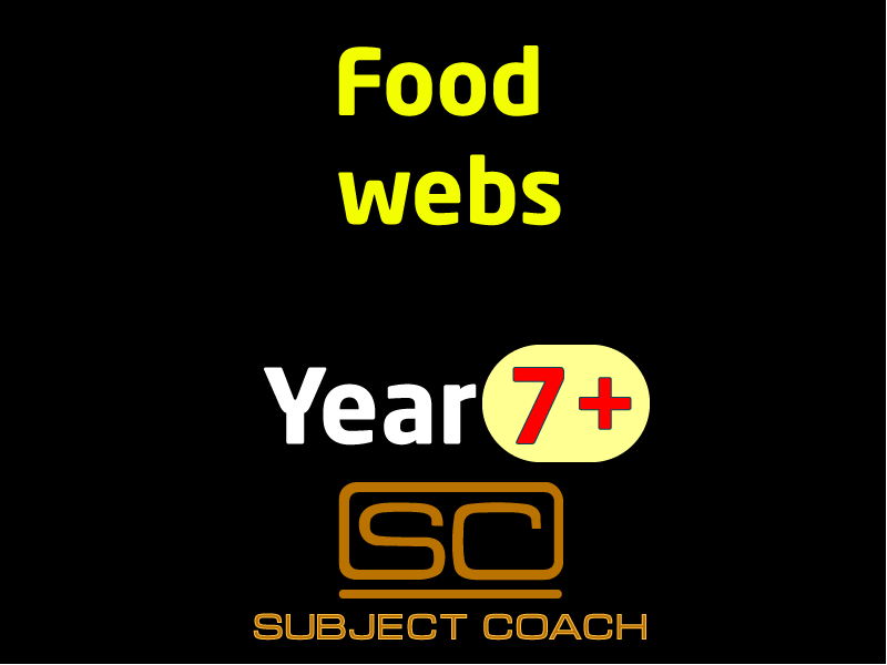 SubjectCoach | Food Webs