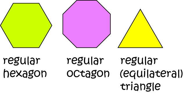 Regular Polygon Math Definitions Letter R