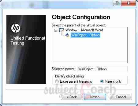 Virtual Object Wizard Step 4 - QTP