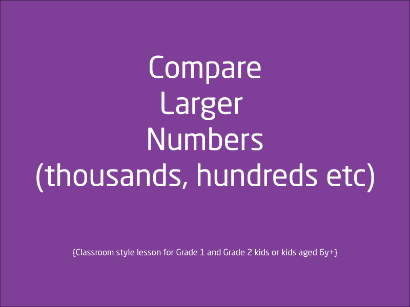 SubjectCoach | Comparing numbers: Thousand place value