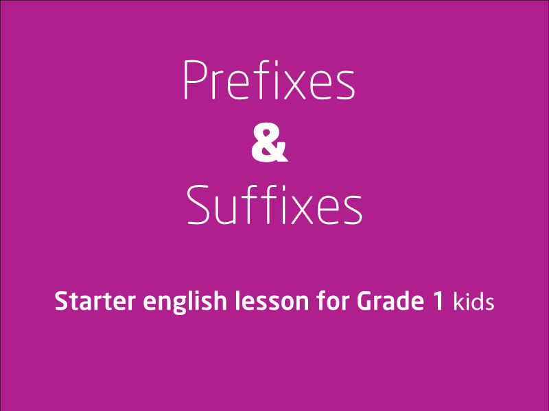 SubjectCoach | Affixes - Prefixes and Sufixes