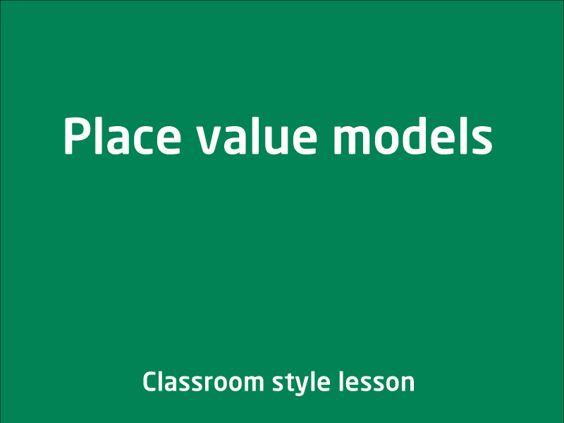 SubjectCoach | Place value models