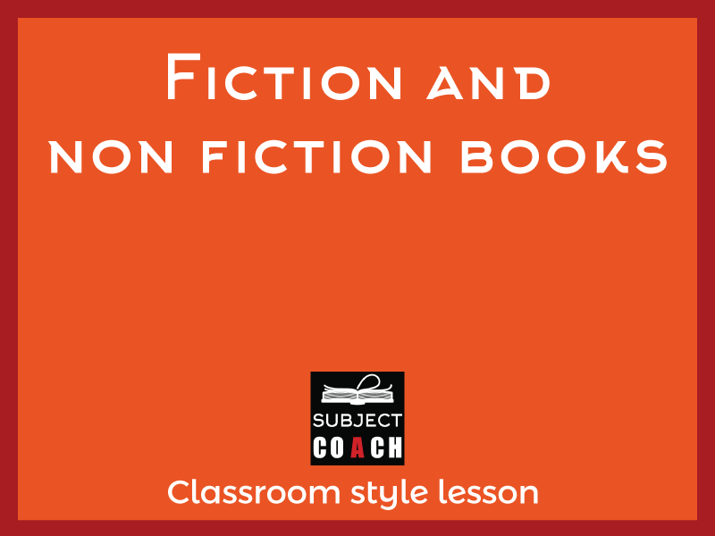 SubjectCoach | Fiction and Non Fiction books
