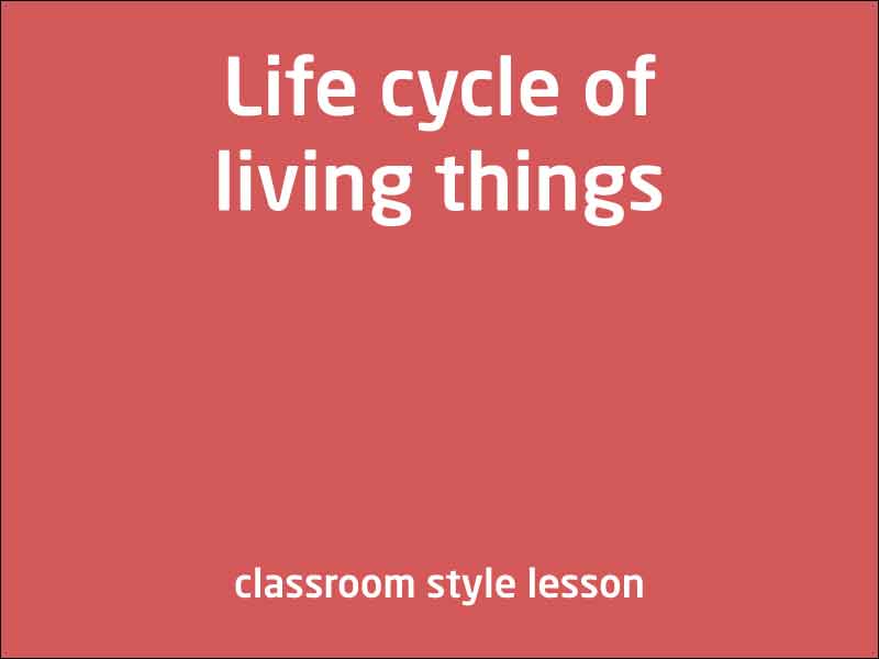 SubjectCoach | Life cycle of living things