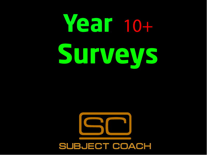 SubjectCoach | Surveys