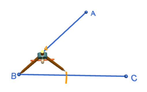 Using a Straight Edge and Compass to Bisect an Angle