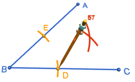 Using a Straight Edge and Compass to Bisect an Angle