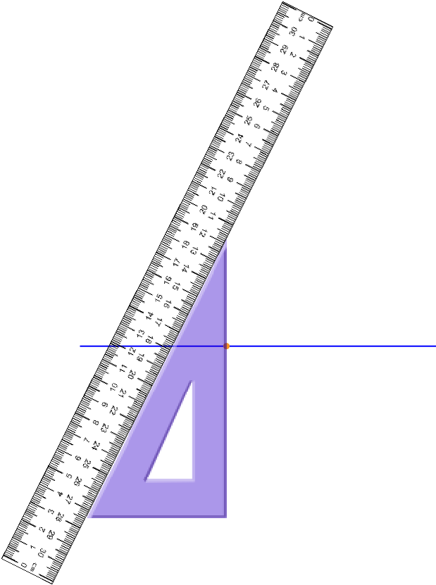 Using a Set Square and Ruler