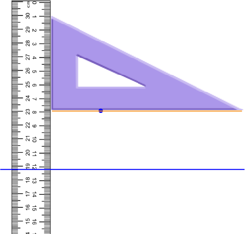 Using a Set Square and Ruler