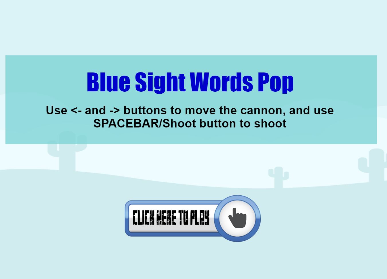 Learn blue sight words