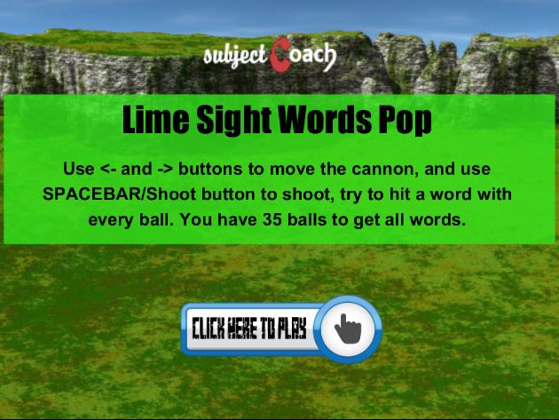 Learn lime sight words